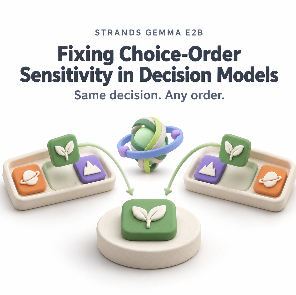 Same decision, any order—Strands Gemma E2B